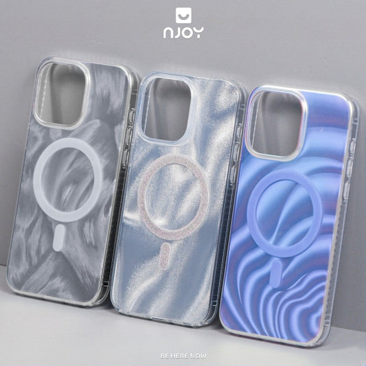 Ốp Magsafe Lưng Nhám Phản Quang Cho iPhone 16 Pro Max 15 14 13 12 11