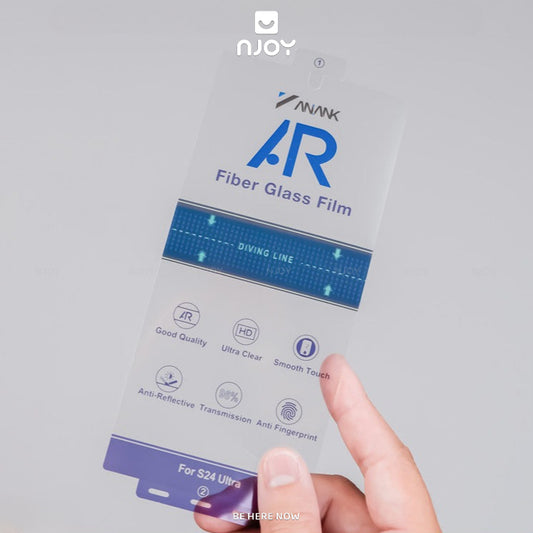 Miếng Dán Màn Hình Anank Chống Chói Full Viền Fiber Film Cho Samsung S25 Ultra S24 Ultra