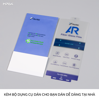 Miếng Dán Màn Hình Anank Chống Chói Full Viền Fiber Film Cho Samsung S25 Ultra S24 Ultra