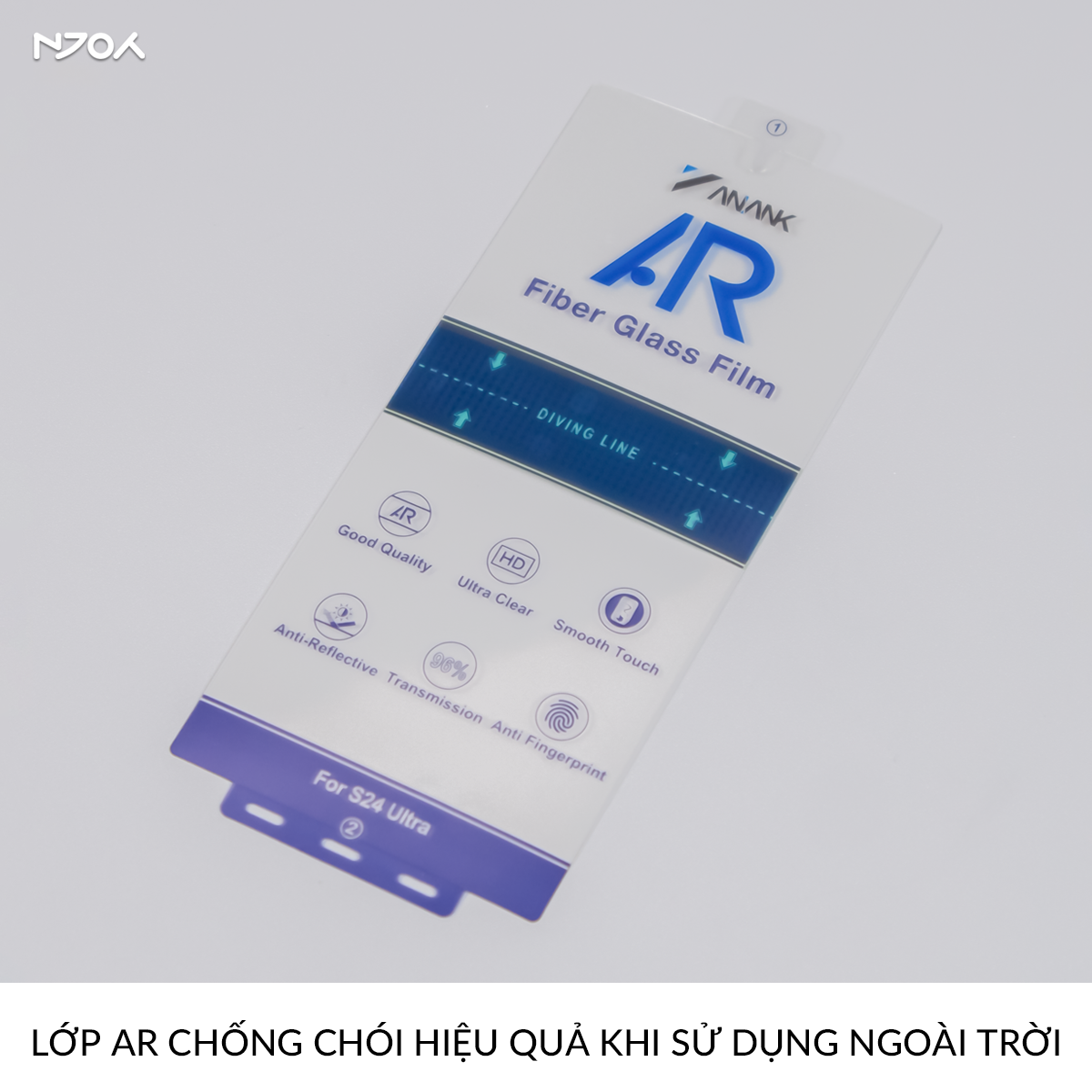 Miếng Dán Màn Hình Anank Chống Chói Full Viền Fiber Film Cho Samsung S25 Ultra S24 Ultra