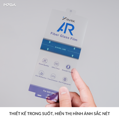 Miếng Dán Màn Hình Anank Chống Chói Full Viền Fiber Film Cho Samsung S25 Ultra S24 Ultra