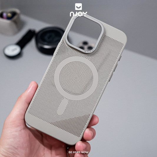 Ốp Magsafe Nhám Tản Nhiệt PC Viền Camera Nhôm Likgus Cho iPhone 16 Pro Max 15 14 13