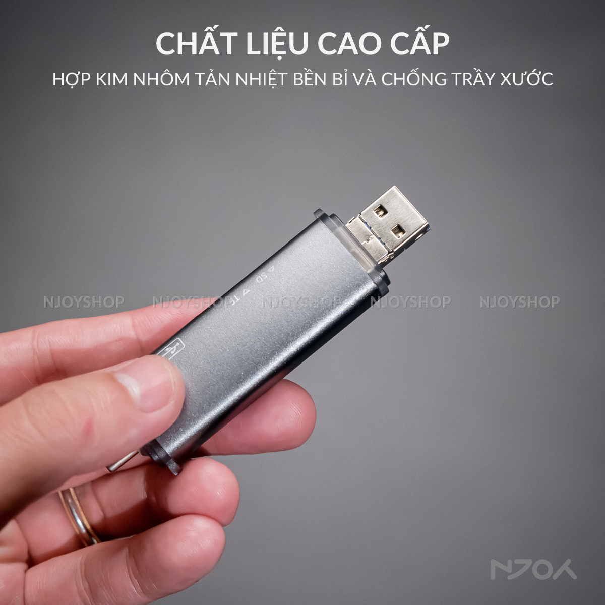 Đầu Đọc Thẻ Nhớ SD TF Đa Năng Cổng Type C USB Tốc Độ Cao Cho Laptop Điện Thoại Máy Tính Bảng