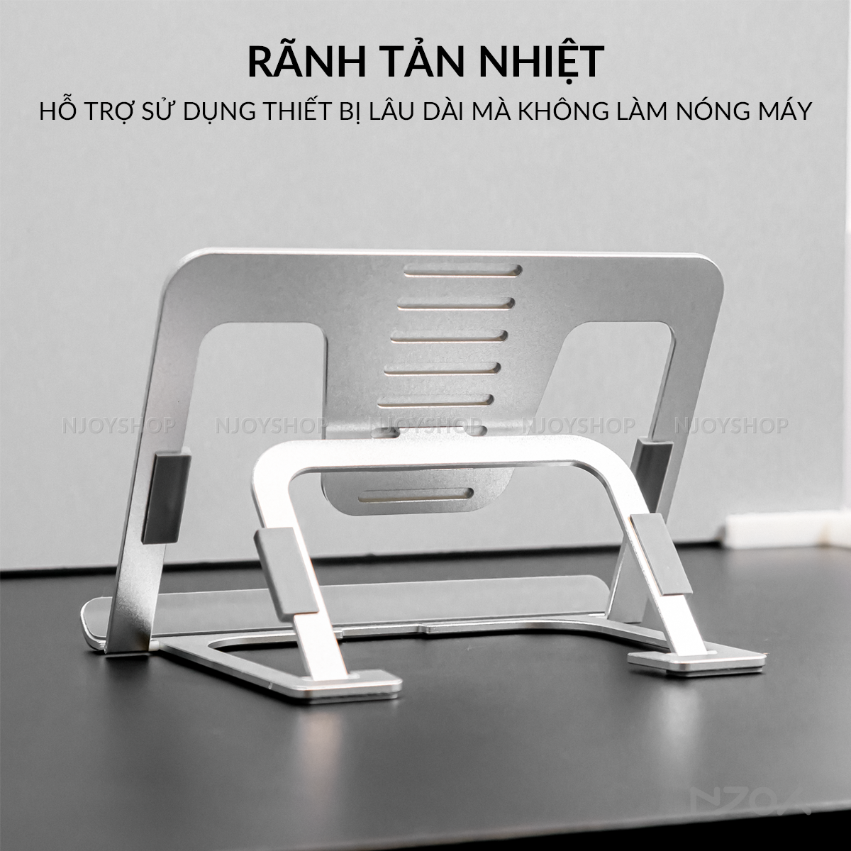 Giá Đỡ Máy Tính Bảng Để Bàn Boneruy Chất Liệu Nhôm Mỏng Nhẹ Gấp Gọn Cho Máy Tính Bảng iPad Njoyshop