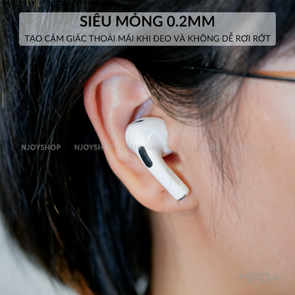 Bộ 3 Cặp Nút Bọc Silicon Ahastyle Siêu Mỏng Cho Tai Nghe Airpods Pro 2 Airpods 1 2 3