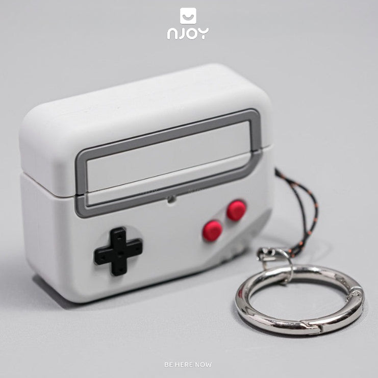 Ốp Máy Chơi Game 3D AhaStyle Kèm Dây Đeo Móc Khóa Cho Tai Nghe Airpods Pro 3 2 Airpods 4 Njoyshop