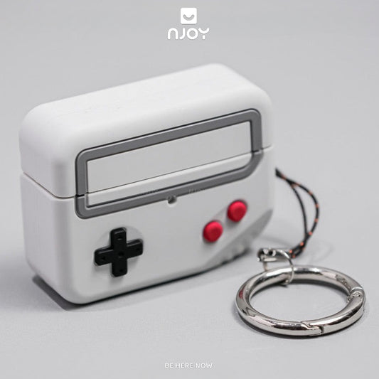 Ốp Máy Chơi Game 3D AhaStyle Kèm Dây Đeo Móc Khóa Cho Tai Nghe Airpods Pro 3 2 Airpods 4 Njoyshop