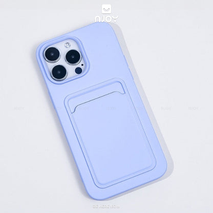 Ốp Đựng Thẻ Card Nhựa Dẻo Nhiều Màu Cho Điện Thoại iPhone 17 Pro Max 16 15 14 13 12 Njoyshop