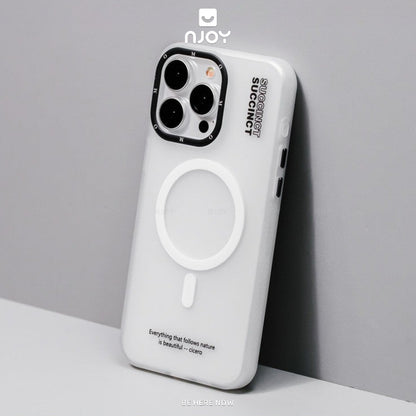 Ốp Magsafe Nhám Mờ Chống Vân Tay Cho iPhone 12 13 14 15 Pro Max