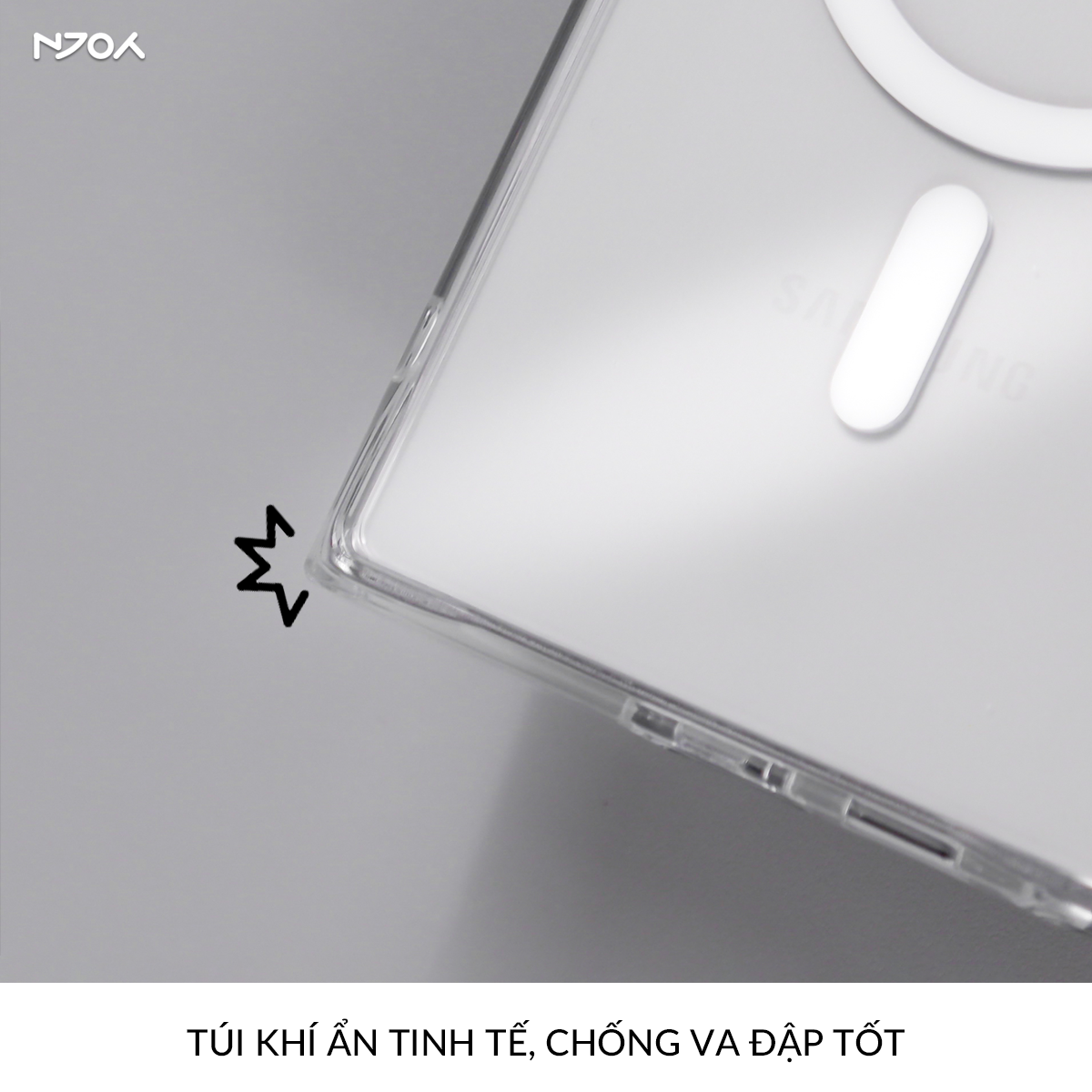 Ốp Magsafe Trong Suốt Likgus Samsung S25 Ultra