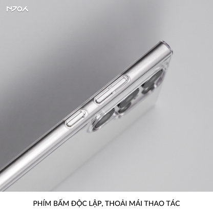 Ốp Trong Suốt Siêu Mỏng Memumi Bảo Vệ Camera Chống Ố Vàng Cho Samsung S25 Ultra S24 S23