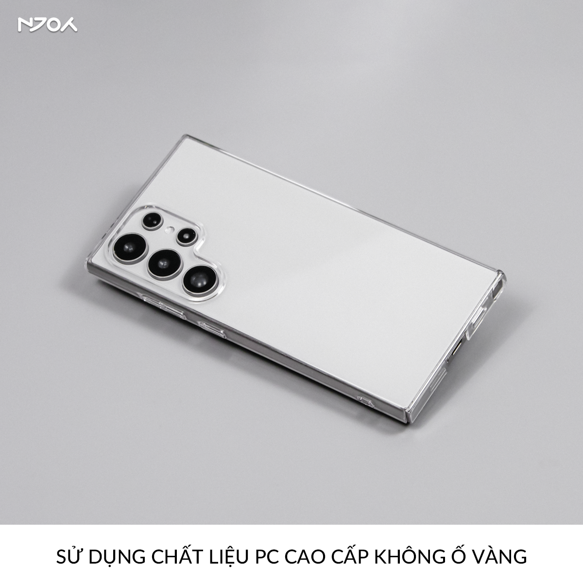 Ốp Trong Suốt Siêu Mỏng Memumi Bảo Vệ Camera Chống Ố Vàng Cho Samsung S25 Ultra S24 S23