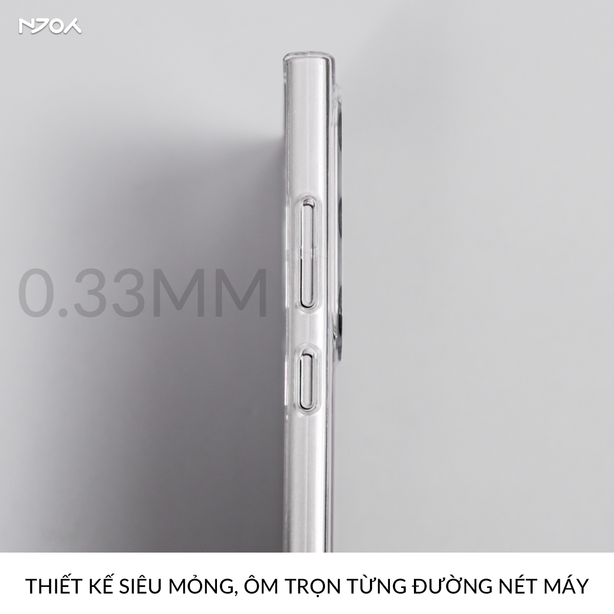 Ốp Trong Suốt Siêu Mỏng Memumi Bảo Vệ Camera Chống Ố Vàng Cho Samsung S25 Ultra S24 S23
