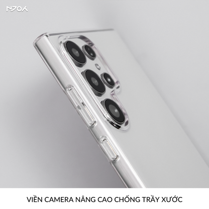 Ốp Trong Suốt Siêu Mỏng Memumi Bảo Vệ Camera Chống Ố Vàng Cho Samsung S25 Ultra S24 S23