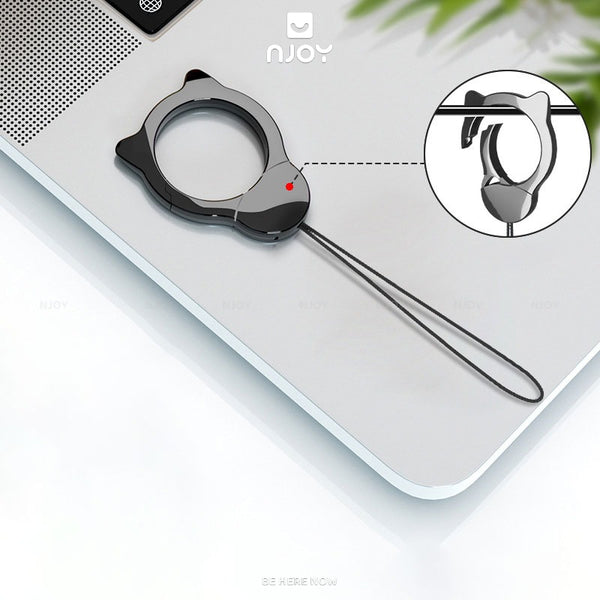 Móc Khóa Khóa Mèo Đen Tiện Dụng Chống Thất Lạc Cho Chìa Khóa Điện Thoại USB Njoyshop