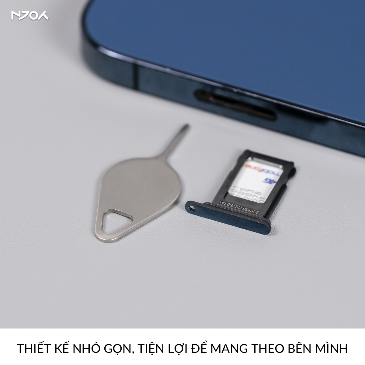 Que Chọc Sim Thép Không Gỉ Treo Móc Khóa Dành Cho Các Dòng Điện Thoại