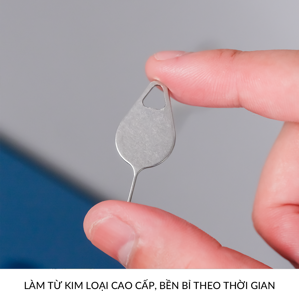 Que Chọc Sim Thép Không Gỉ Treo Móc Khóa Dành Cho Các Dòng Điện Thoại