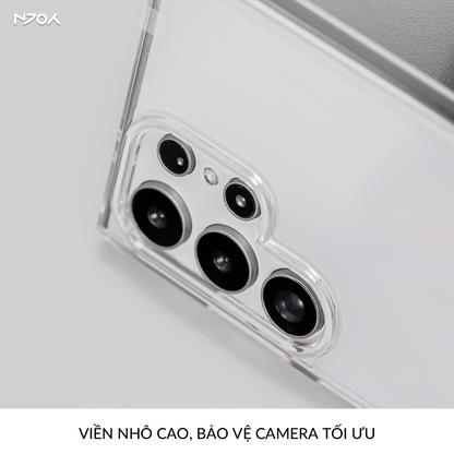 Ốp Lưng Trong Suốt Likgus Bảo Vệ Camera Viền Dẻo Lưng Cứng Cho Samsung S25 Ultra S24 Ultra