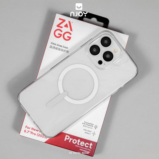 Ốp Magsafe Trong Suốt Zagg Chống Sốc Cho iPhone 16 Pro Max 15 14 13