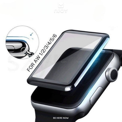 Cường Lực Viền Dẻo 3D Curved Cho Đồng Hồ Apple Watch 38mm 40mm 41mm 42mm 44mm 45mm Njoyshop