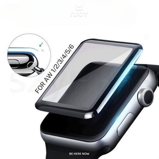 Cường Lực Viền Dẻo 3D Curved Cho Đồng Hồ Apple Watch 38mm 40mm 41mm 42mm 44mm 45mm Njoyshop