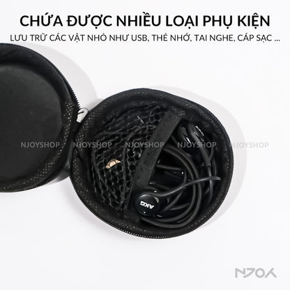 Túi Đựng Tai Nghe Cáp Sạc Nhỏ Gọn Tiện Lợi 7x4cm