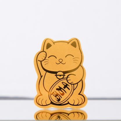 Miếng Dán Sticker Mèo Thần Tài Linh Vật May Mắn Thu Hút Tài Lộc Cho Ốp Lưng iPhone Njoyshop