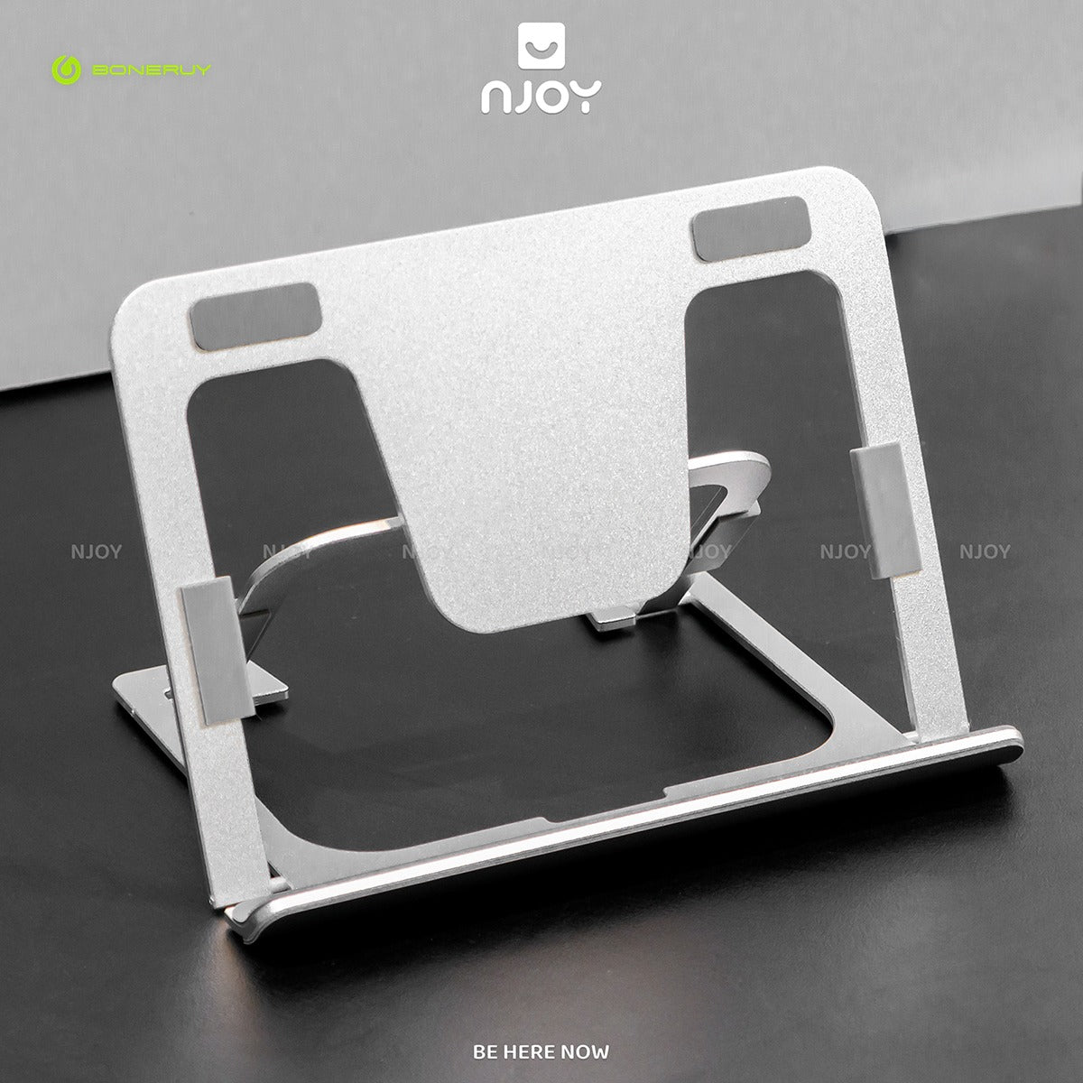 Giá Đỡ Máy Tính Bảng Để Bàn Boneruy Chất Liệu Nhôm Mỏng Nhẹ Gấp Gọn Cho Máy Tính Bảng iPad Njoyshop