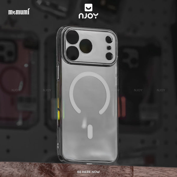 Ốp Siêu Mỏng Memumi Trong Suốt Hỗ Trợ Sạc Không Dây Cho iPhone 18 Pro Max 17 16 15 14 13