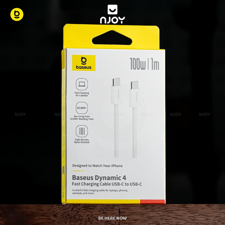 Dây Cáp Sạc Baseus PD 100W Type C To Type C Bện Nylon Cho Điện Thoại iPhone Laptop Macbook iPad