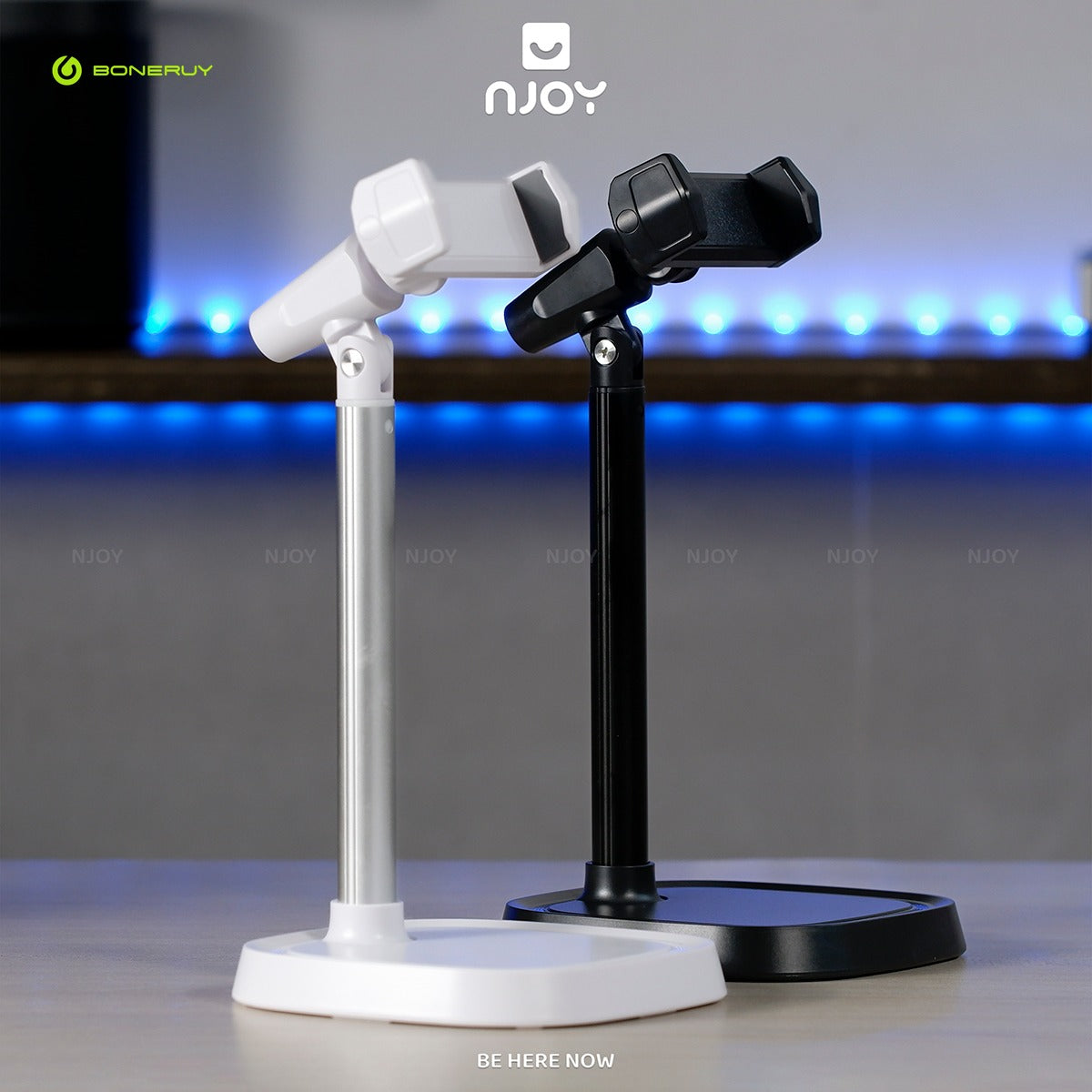 Giá Đỡ Điện Thoại Boneruy Để Bàn Xoay 360 Độ Điều Chỉnh Độ Cao Chân Đế Dày Ổn ĐỊnh Chống Rung Lắc