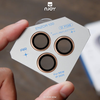 Cường Lực Camera Kuzoom AR Có Khung Dán Cho iPhone 17 Pro Max 16 15 14 13 12 11