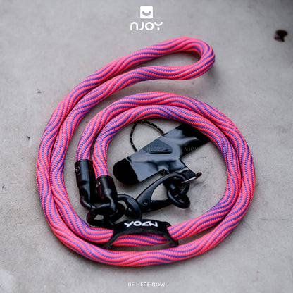 Bộ Dây Đeo Điện Thoại Nylon Siêu Bền Kèm Tag Treo Và Móc Khóa Dài 60cm