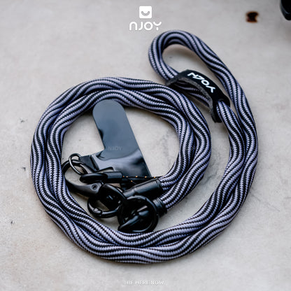 Bộ Dây Đeo Điện Thoại Nylon Siêu Bền Kèm Tag Treo Và Móc Khóa Dài 60cm