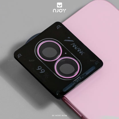 Vòng Cường Lực Camera Anank AR Có Khung Tự Dán Chống Trầy Xước Cho iPhone 17 Air 16 Plus 15 Plus 14