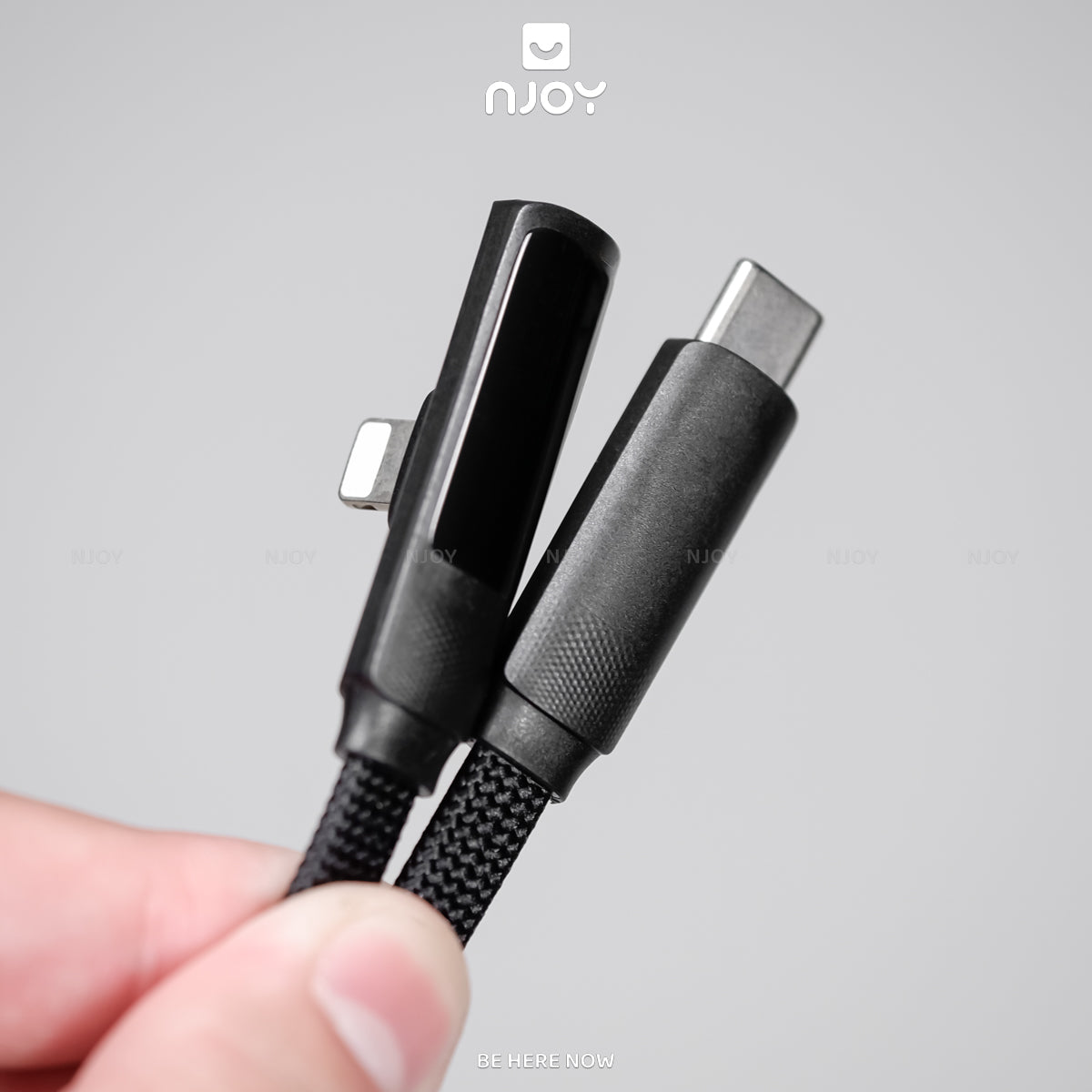 Cáp Sạc Nhanh Chữ L Type C To Type C Dạng Gập Đèn Led Hiển Thị Cho iPhone Macbook Laptop