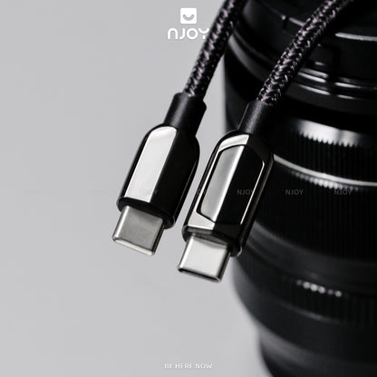 Cáp Sạc Nhanh Type C To Type C 20W 100W Có Đèn Led Cho Điện Thoại iPhone Laptop