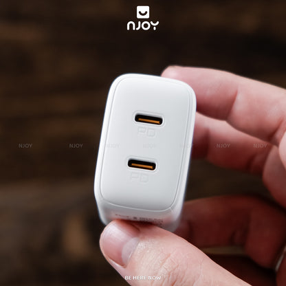 Củ Sạc 2 Cổng Voltme 35W GaN Nhỏ Gọn Sạc Nhanh PD3.0 QC3.0 PPS Cho Điện Thoại iPhone iPad Macbook