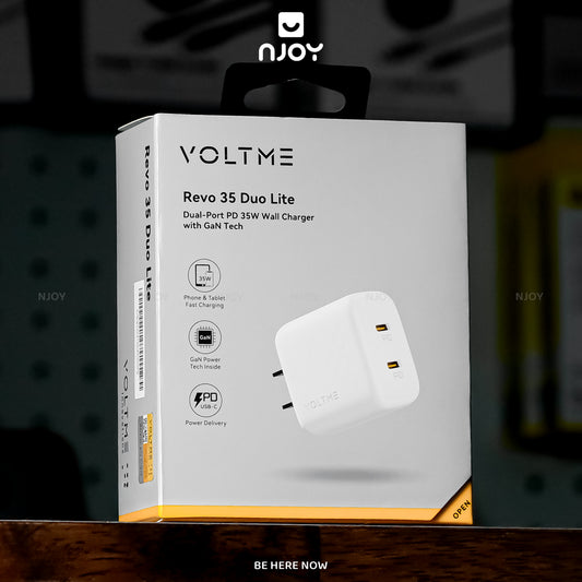 Củ Sạc 2 Cổng Voltme 35W GaN Nhỏ Gọn Sạc Nhanh PD3.0 QC3.0 PPS Cho Điện Thoại iPhone iPad Macbook