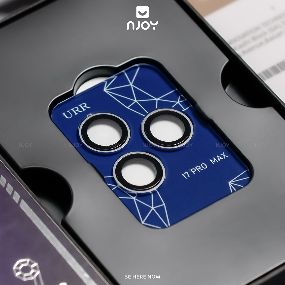 Cường Lực Camera URR Sapphire PVDSS 2 Tầng Cho iPhone 17 Pro Max 16 Pro Max 15 Pro Max 14 Pro Max 13 12