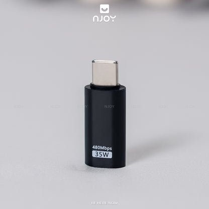 Đầu Chuyển Type-C to Lightning 35W Njoy Màn Hình Led Cho Điện Thoại iPhone 16 Pro Max 15 14 13 12 11