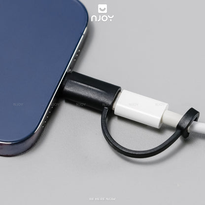 Đầu Chuyển Type C Sang Cổng Lightning 30W Njoy Dây Đeo Tiện Lợi Cho iPhone 17 Pro Max 16 15 14 13 12