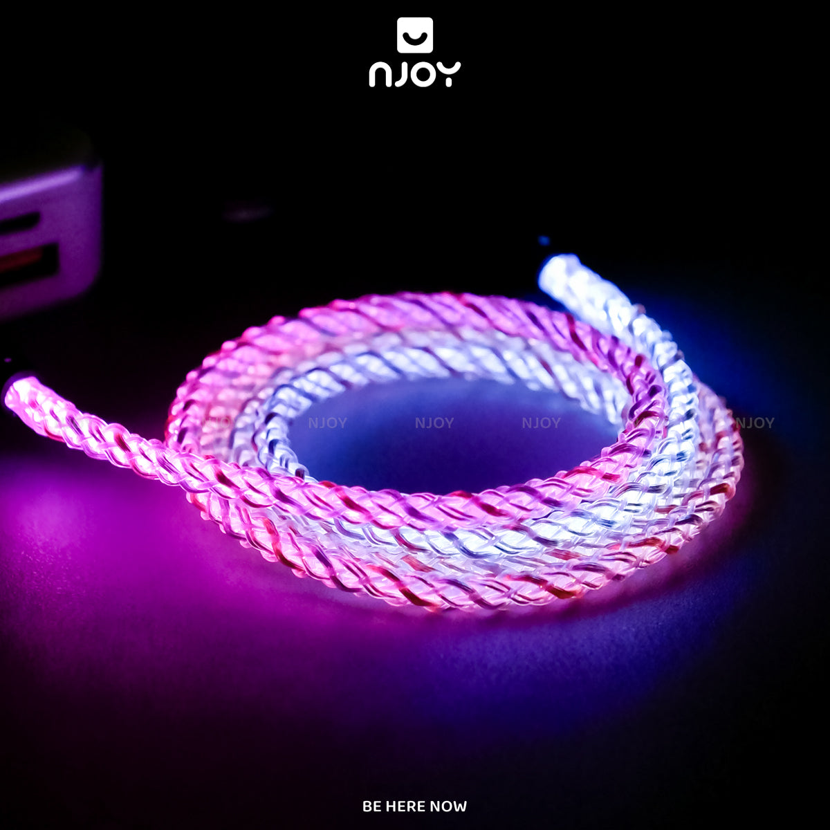 Cáp Sạc Nhanh Ahastyle 20W 60W Có Đèn RGB Phát Sáng Cho iPhone Samsung iPad Oppo