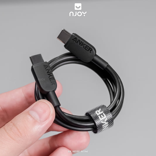 Cáp Sạc Nhanh 60W Anker 310 Type C To Type C Cho Điện Thoại iPhone 17 Pro Max 16 15 Samsung