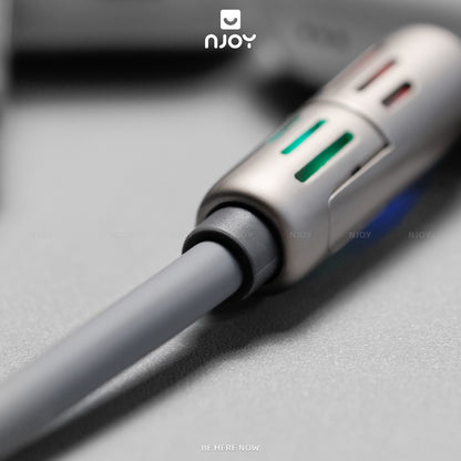 Cáp Sạc Nhanh Đa Năng 4 Trong 1 240W Vỏ Hợp Kim Nhôm Cho iPhone MacBook Laptop