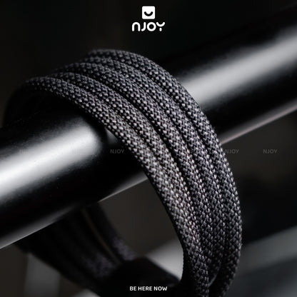 Cáp Sạc Nhanh Type C To Type C Trong Suốt Đèn Led Cho iPhone MacBook Laptop