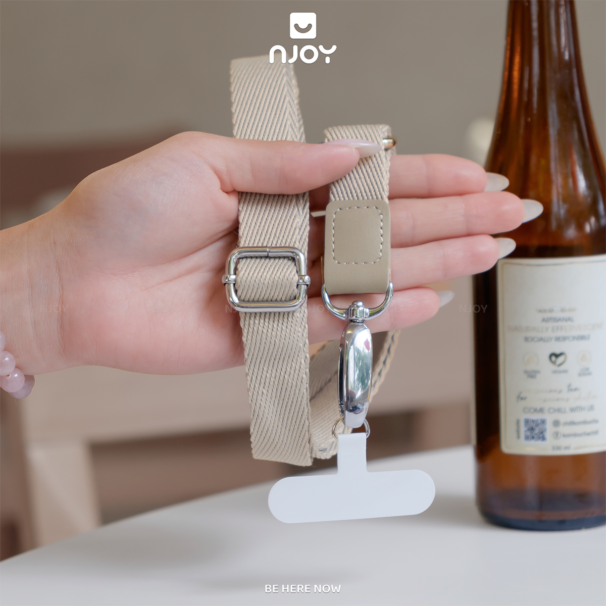 Dây Đeo Điện Thoại Chống Rơi Rớt Thất Lạc Dài 65cm Điều Chỉnh Kích Thước Canvas