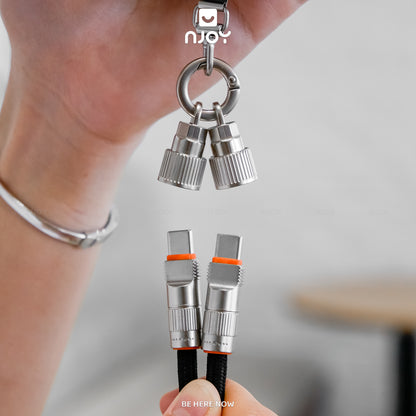 Dây Đeo Điện Thoại Kiêm Cáp Sạc Nhanh Type C To C Tiện Lợi Cho iPhone Samsung iPad