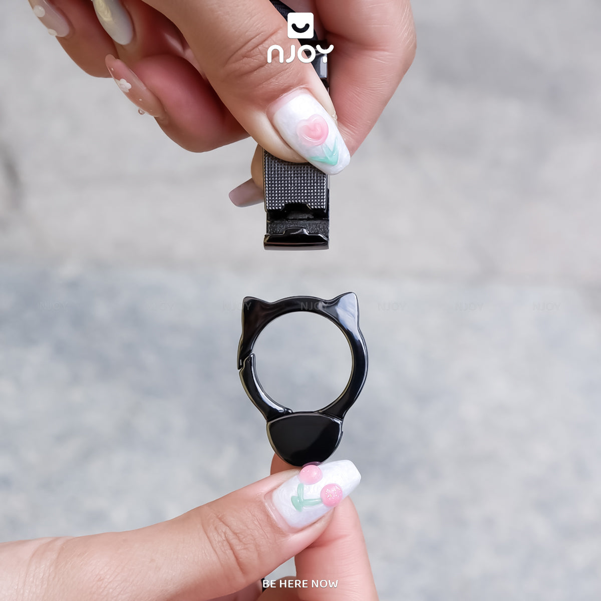 Dây Đeo Điện Thoại Thông Minh Hình Mèo Đen Tiện Thoại Cho Các Dòng Điện Thoại iPhone Samsung Xiaomi