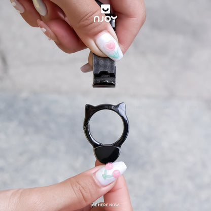 Dây Đeo Điện Thoại Thông Minh Hình Mèo Đen Tiện Thoại Cho Các Dòng Điện Thoại iPhone Samsung Xiaomi